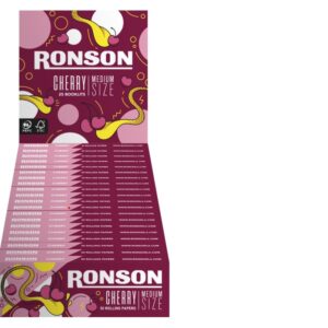Caja Papelillos Ronson sabor Cherry